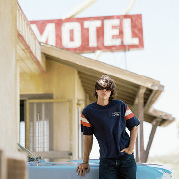 Ford x Brixton Built Tough Mens American Navy Jersey