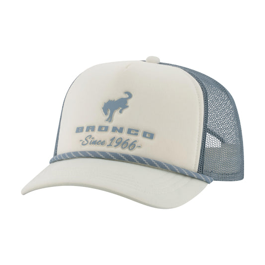 Ford Bronco Since 1966 Cream Embossed Trucker Hat