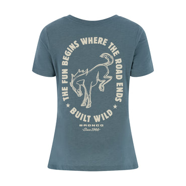Ford Bronco Built Wild Womens Relaxed T-Shirt